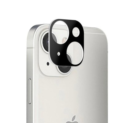 Folie Camera pentru iPhone 13 / 13 Mini - Techsuit Full Camera Glass - Black foto