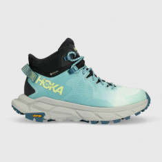 Hoka pantofi Trail Code GTX femei, culoarea turcoaz