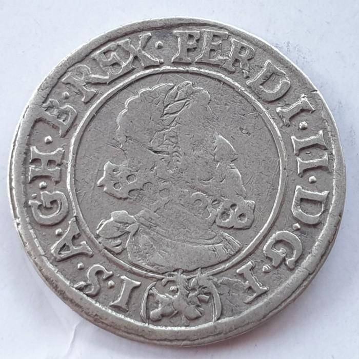 Boemiea 3 kreuzer 1624 Praga argint Ferdinand ll