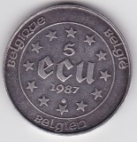 Belgia 5 ECU Baudouin I Treaties of Rome 1987