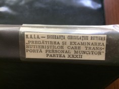 diapozitive set 36 siguranta circulatiei rutiere pregatirea si examinarea rutieristilor care transporta personal muncitor diapozitiv