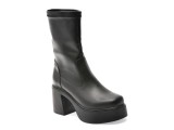 Ghete FLAVIA PASSINI negre, SHORT STRECTCH, din piele naturala