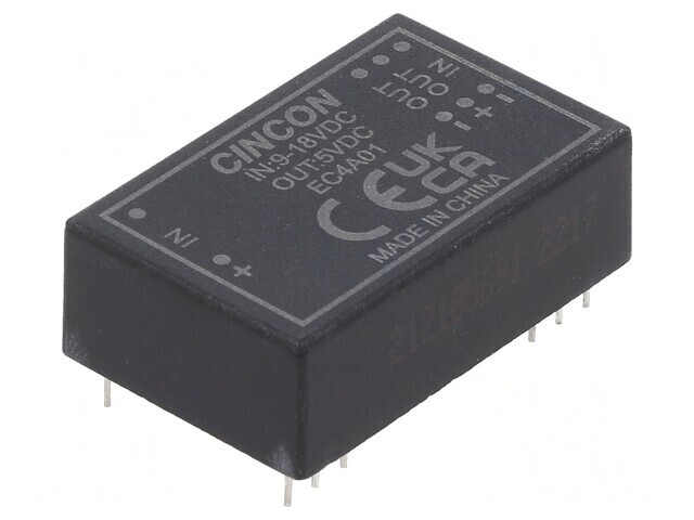 Convertor DC/DC 5/6W 9-18V la 5V 1A DIP24 EC4A01