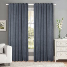 Draperie tip tesatura in cu rejansa transparenta cu ate pentru galerie, Madison, 150x220 cm, densitate 700 g/ml, Colette, 1 buc