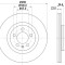 Disc frana VW BORA Combi (1J6) (1999 - 2005) KRIEGER 0950004237