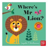 Carte pentru copii Pre-School Where's Mr Lion? Felt Flaps