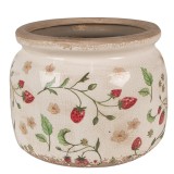 Cumpara ieftin Ghiveci flori ceramica multicolora Capsuni 20x15 cm