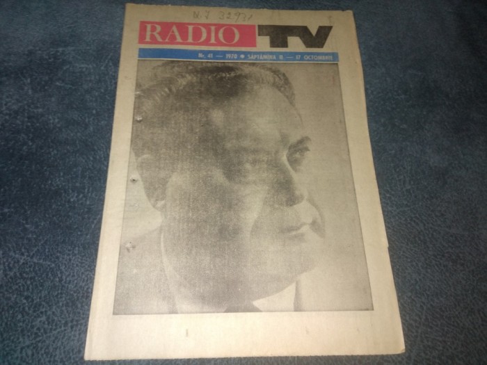 REVISTA RADIO TV NR 41 1970