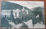 Carte postala, Baile Calimanesti, hotelul Societatii Govora-Calimanesti, perioada interbelica