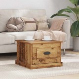 vidaXL Masă de cafea Lemn vechi 50 x 50 x 35 cm Lemn compozit