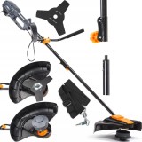 Motocoasa electrica, trimmer pentru tuns iarba, gazon, 2500 W, disc si mosor incluse, Powermat