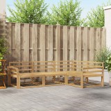vidaXL Set de canapele de exterior 4 pcs Alb 250 x 170,5 x 73 cm 3386373