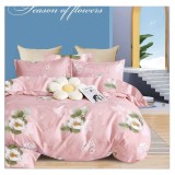 Lenjerie pat dublu,bumbac finet,6 piese,cearceaf normal 220x240cm, cearceaf pilota 200x220cm, 2 fete de perna 50x70, 2 fete de perna 70x70-A1060