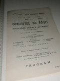 PROGRAM -ATENEUL ROMAN- CONCERTUL DE PASTE -10 APR 1930