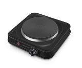 Plita electrica cu control al temperaturi in 5 trepte, protectie supraincalzire, LED indicator culoare neagra