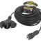 Prelungitor alimentare KEL 3x2,5mm2 3 prize 25m 16A guma negru