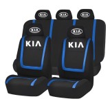 Set Huse Scaune Universale Compatibile cu Kia &ndash; Negru/Albastru