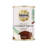 Crema Cocos Bio Biona 400ml, 22% Grasime, Produs Ecologic, Vegan, Fara BPA, Agricultura Non-UE