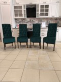 SET 4 SCAUNE GLAMY CATIFEA VERDE