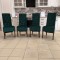 SET 4 SCAUNE GLAMY CATIFEA VERDE