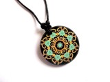 colier lemn mandala 38865