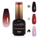 Oja Semipermanenta Termica 3 Culori LUXORISE ThermoCool - Glimmer More 10ml