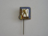 QW9 N5 17 - insigna - tematica sport - A II-a spartachiada a tineretului - 1957, Romania de la 1950