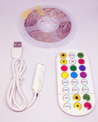 Kit banda LED RGBW cu controller BT si telecomanda 5m foto