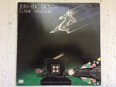 jean-luc ponty cosmic messenger 1978 album disc vinyl lp muzica fusion jazz rock cu insert Atlantic records VG+ foto