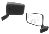 Oglinda exterioara Fiat 126 P 09.72-09.2000 partea dreapta Best Auto Vest crom plana carcasa neagra reglare manuala fara incalzire, Model FL, ST