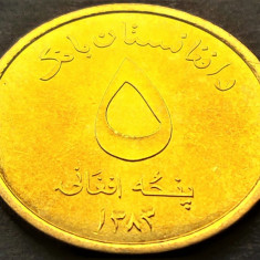 Moneda exotica 5 AFGHANIS - AFGANISTAN, anul 2005 * cod 2549 = UNC