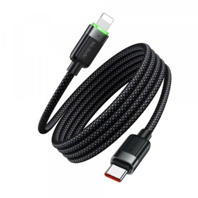 Cablu Date si Incarcare USB-C - Lightning McDodo CA-2010 Self Winding, 36W, 1.2m, Negru foto