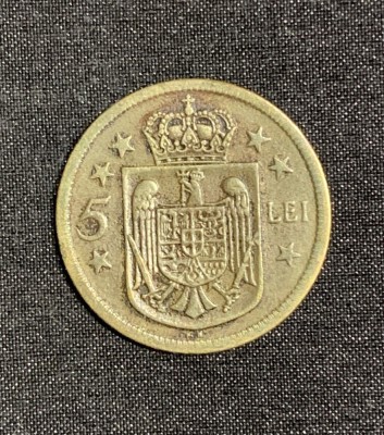 Moneda 5 lei 1930 KN foto