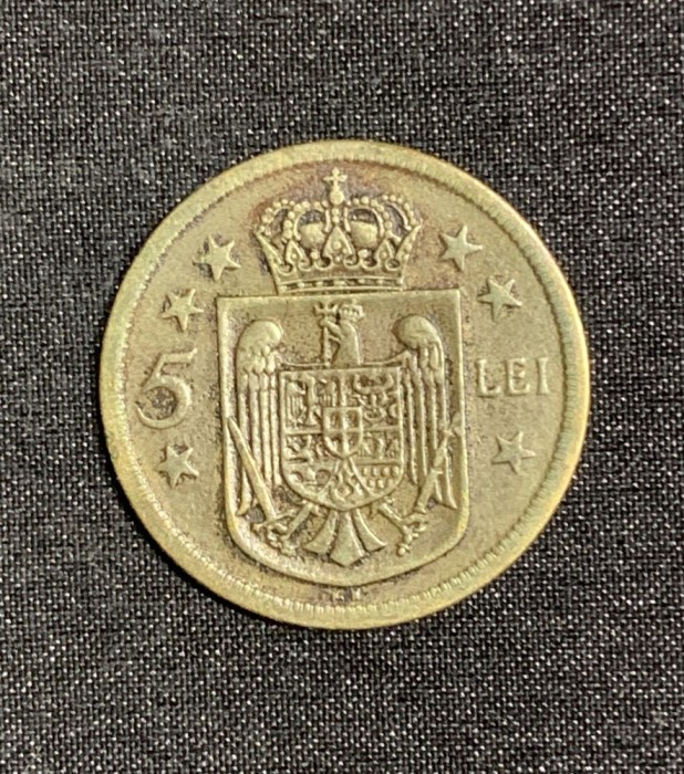 Moneda 5 lei 1930 KN