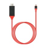 Cablu video adaptor Edman de &icirc;naltă viteză USB-C 3.1 la HDMI tata, 2 metri, compatibil 4K pentru Apple si Samsung