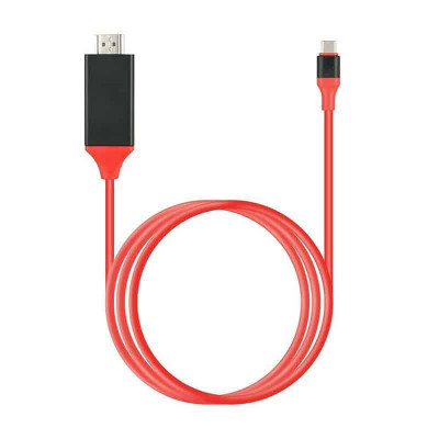 Cablu video adaptor Edman de &amp;icirc;naltă viteză USB-C 3.1 la HDMI tata, 2 metri, compatibil 4K pentru Apple si Samsung foto