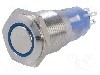 Intrerupator anti-vandalism, OFF-ON, &Oslash;16mm, BULGIN, MP0045/1E2BL012