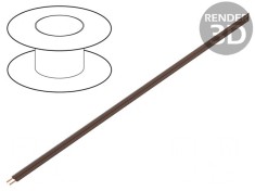 Cablu LiYz 2x0,08mm2 60V 100m Maro