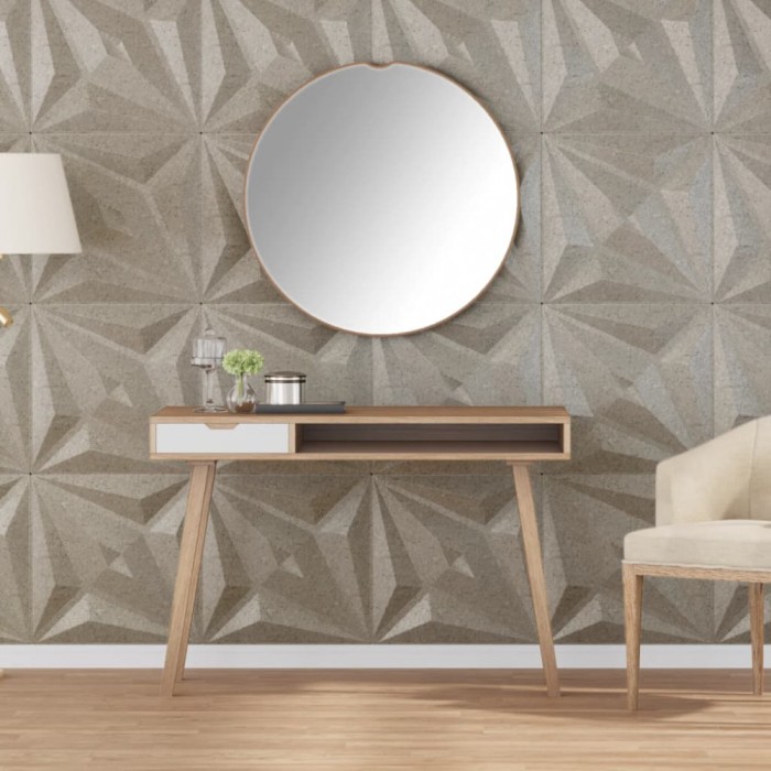 vidaXL Panouri de perete 24 buc. Beton 50x50 cm XPS 6 m&sup2; stea