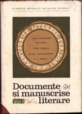 HST C6016 Documente și manuscrise literare volumul II foto
