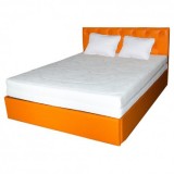 Set Saltea ortopedica, Ulise Standard Spring Comfort 140x200x30cm, cu plasa de arcuri Bonell, husa detasabila tricot, hipoalergenica, fermitate tare,