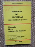 Probleme de vocabular prin explicatii si teste - Marilena Chiriac