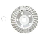 Disc diamantat segmentat tip cupa 125x22.23mm pentru slefuire beton, granit si marmura