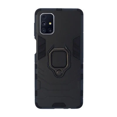 Husa Cover Hard Ring Armor pentru Samsung Galaxy M31s Negru foto