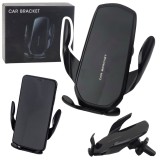 Suport auto pentru telefon Gravity pentru orificiul de ventilatie, 14 &times; 11,5 &times; 5 cm, Lean 24867
