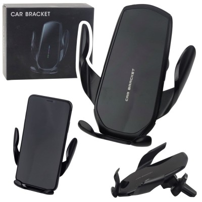 Suport auto pentru telefon Gravity pentru orificiul de ventilatie, 14 &amp;times; 11,5 &amp;times; 5 cm, Lean 24867 foto