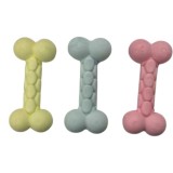 Set 3 jucarii de mestecat pentru caini, multicolor, forma de Os