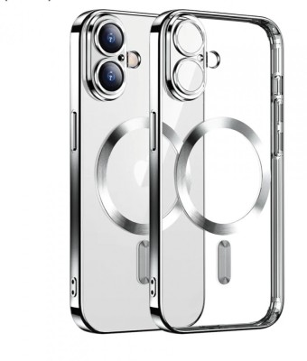 Huse silicon cu incarcare wireless compatibila cu Iphone 16 Argintiu foto