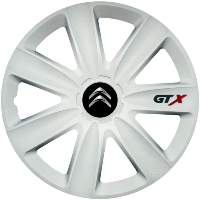 Set 4 Capace Roti GTX Alb R16, Compatibil Cu Citroen