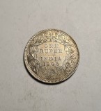 India 1 One Rupee 1900 Unc Piesa de Colectie, Asia